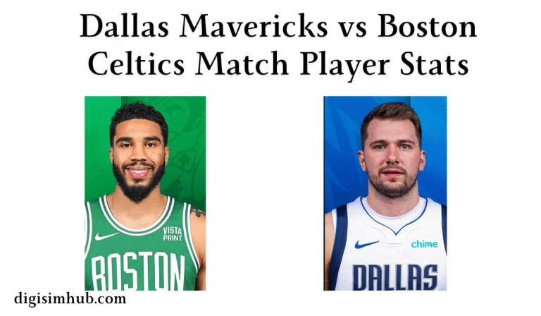 Dallas Mavericks vs Boston Celtics Match Player Stats