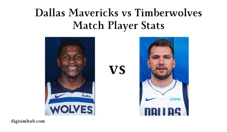 Dallas Mavericks vs Timberwolves Match Player Stats