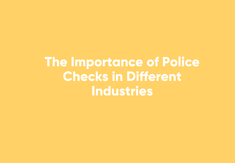 National Police Checks: Boosting Workplace Safety and Trust